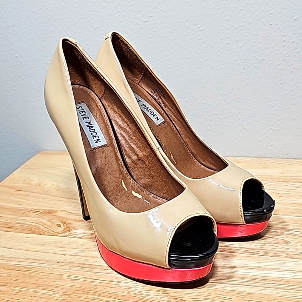 Steve Madden Rosario Peeptoe Heels